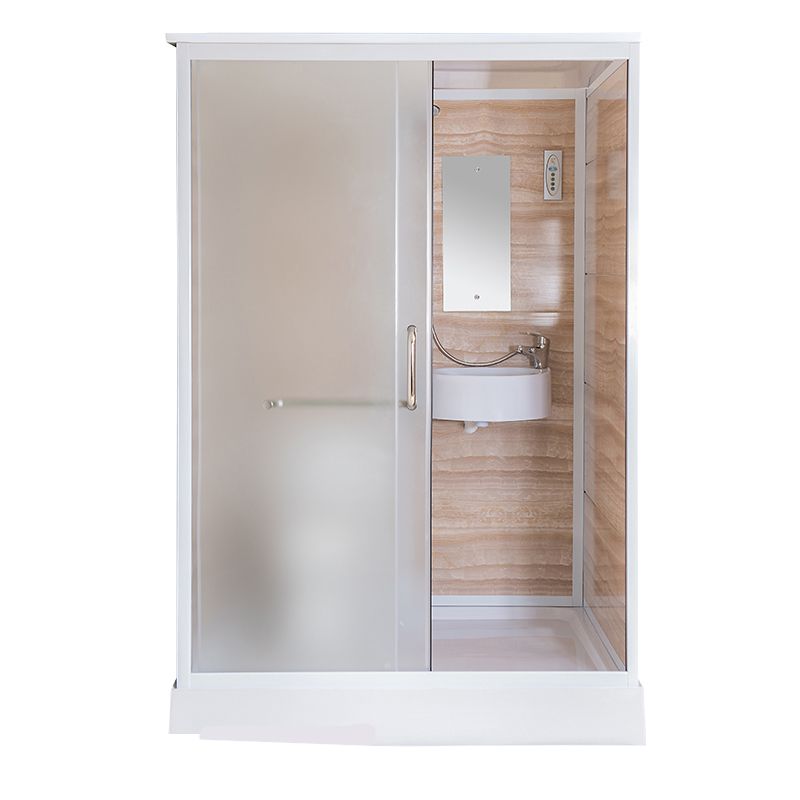 Framed Tempered Glass Shower Enclosure with Pedestal Full-Framed Shower Enclosure