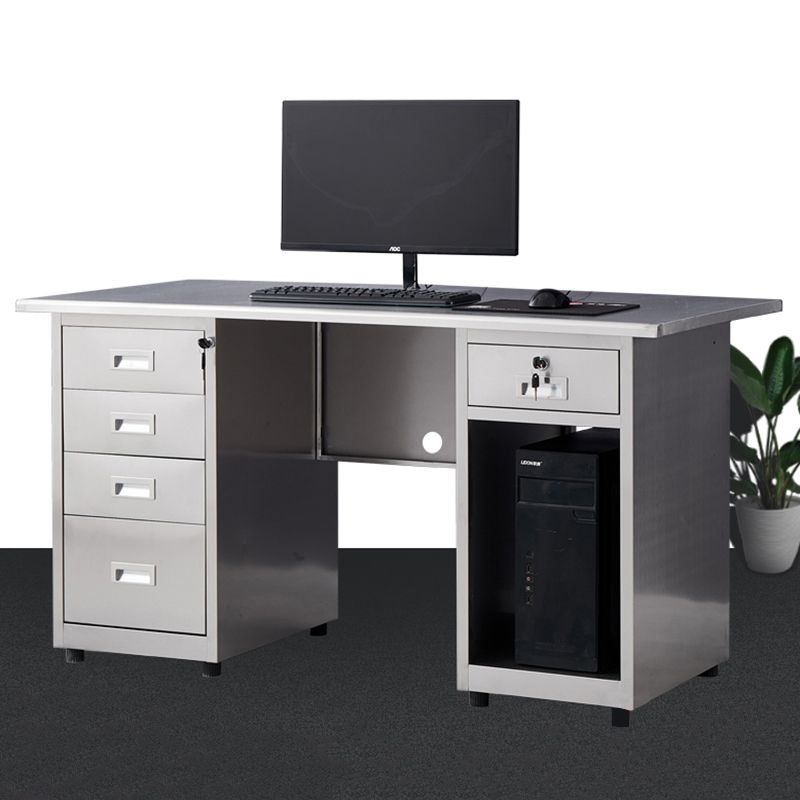 Rectangular Shaped Office Writing Desk Steel with 2/3/5 Drawers