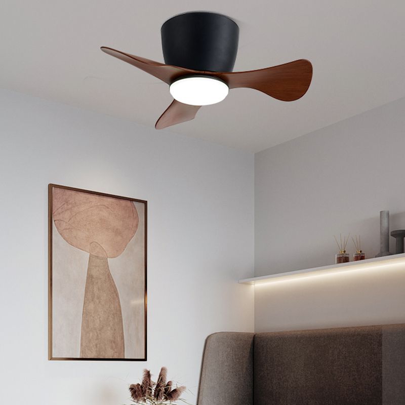 Fan Shape Metal Ceiling Fans Modern 1-Light Ceiling Fan Lamp Fixture