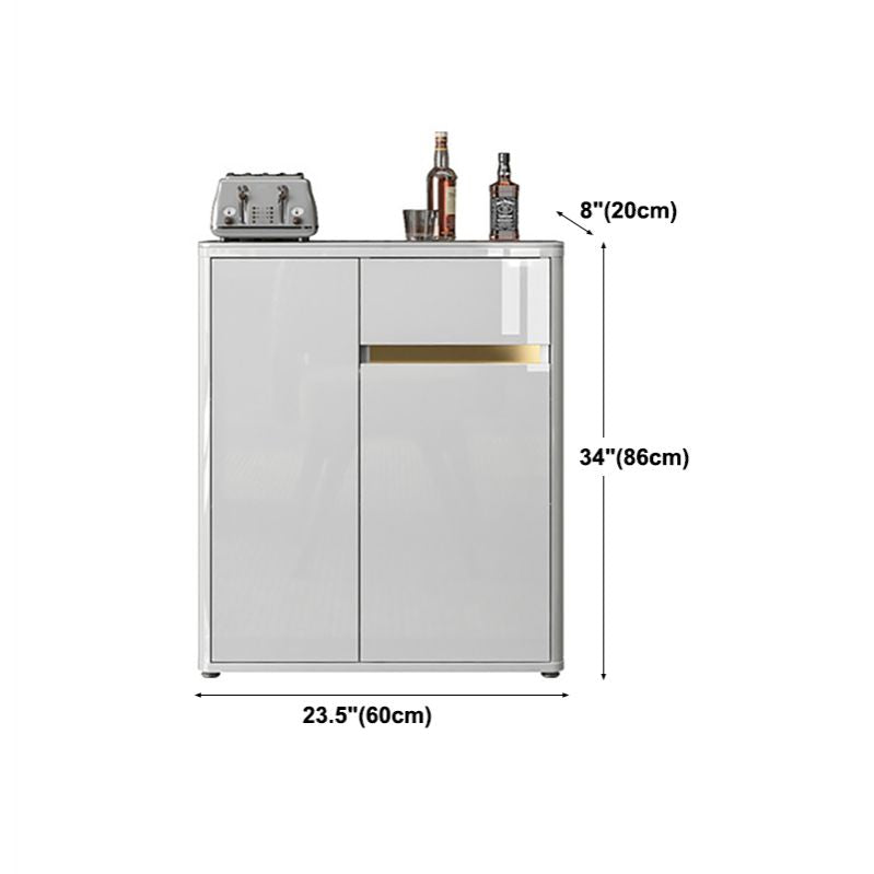 33.86"H Sideboard Modern Style White Dining Server for Kitchen and Dining Room