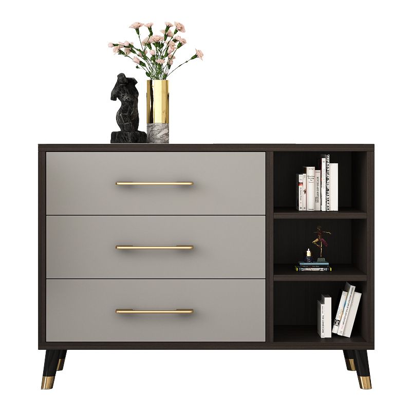 Classic Glam Bedroom Storage Chest Soft-Close Drawers Wood Dresser