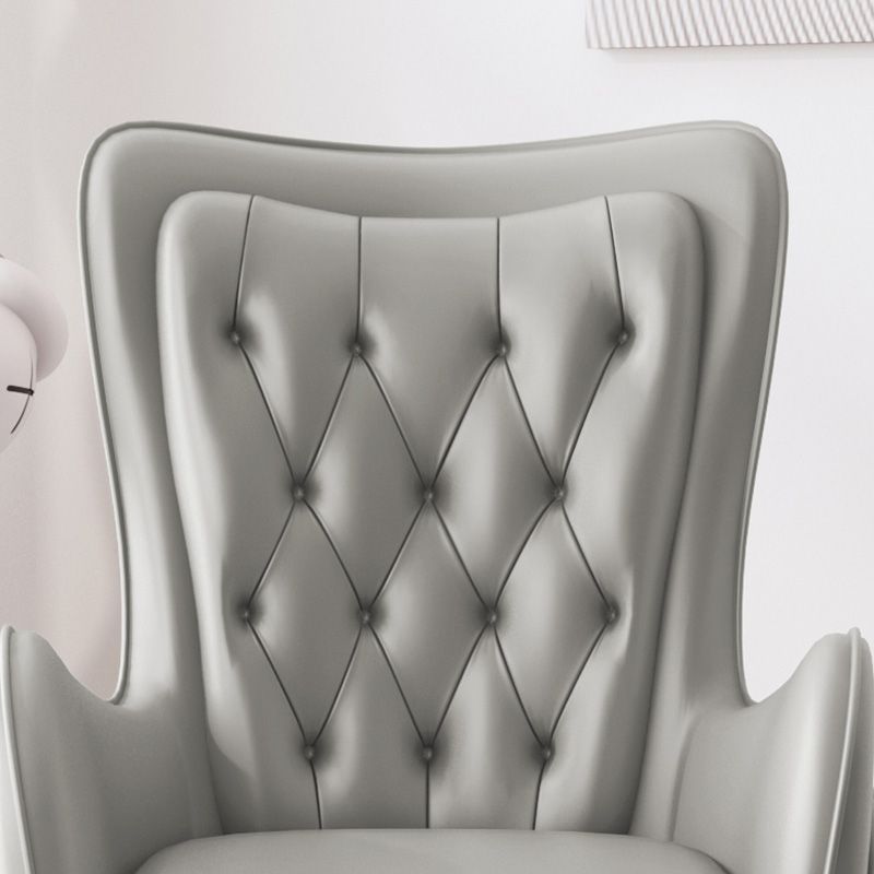 Modern Leatherette and Mesh Executive Chair Upholstered Mid-back Task Chair