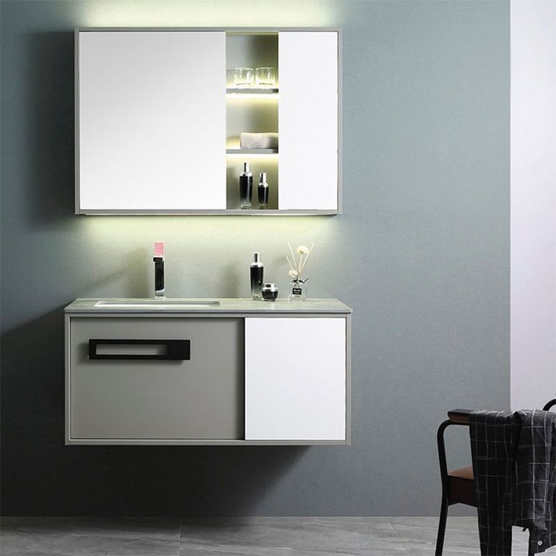 Gorgeous Vanity Sink Wooden Wall-Mounted Standard Vanity Cabinet with Mirror Cabinet