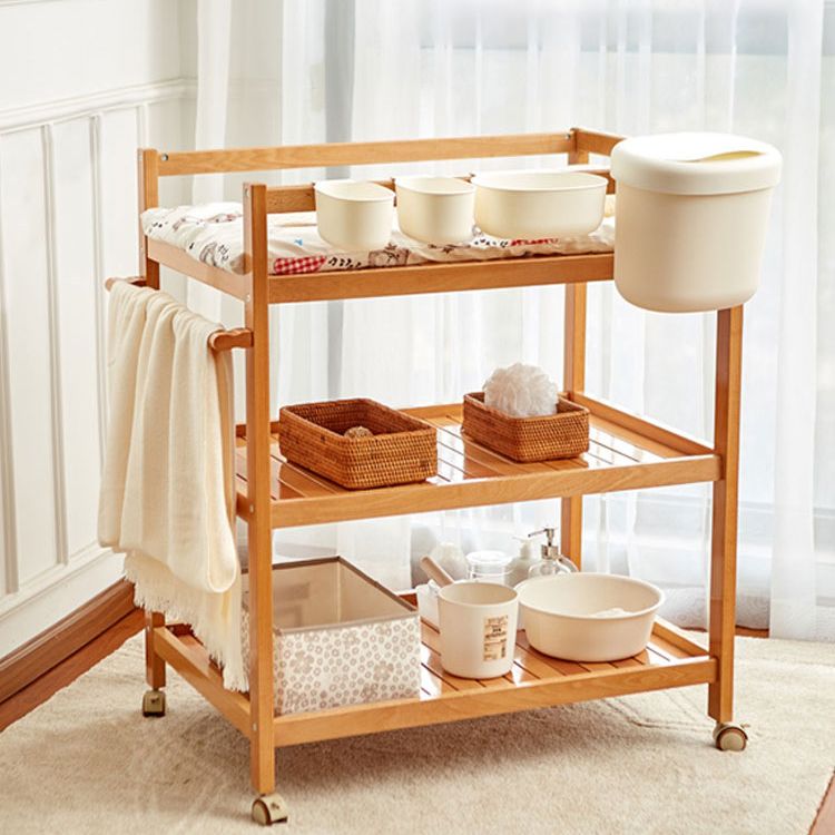 Solid Wood Baby Changing Table Modern Flat Top Changing Table