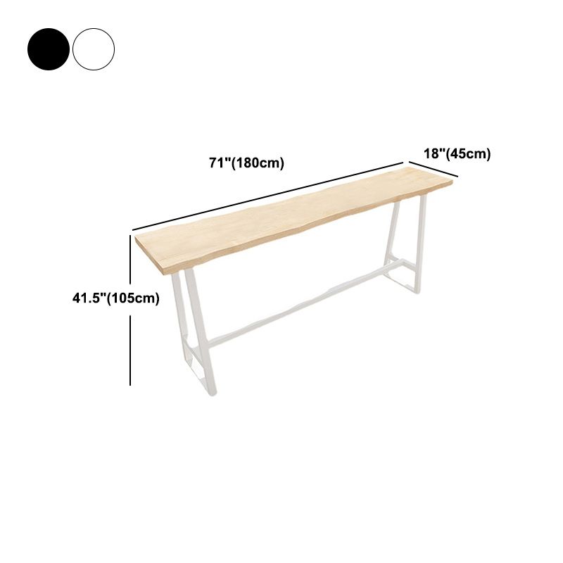 Solid Wood Bar Dining Table Traditional Luxury Rectangle Bar Table with Trestle Base