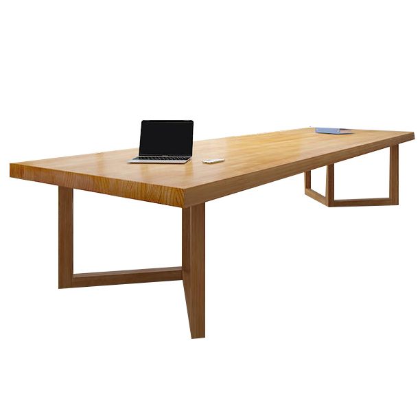 Rectangle Office Table Modern Meeting Desk with Double Pedestal