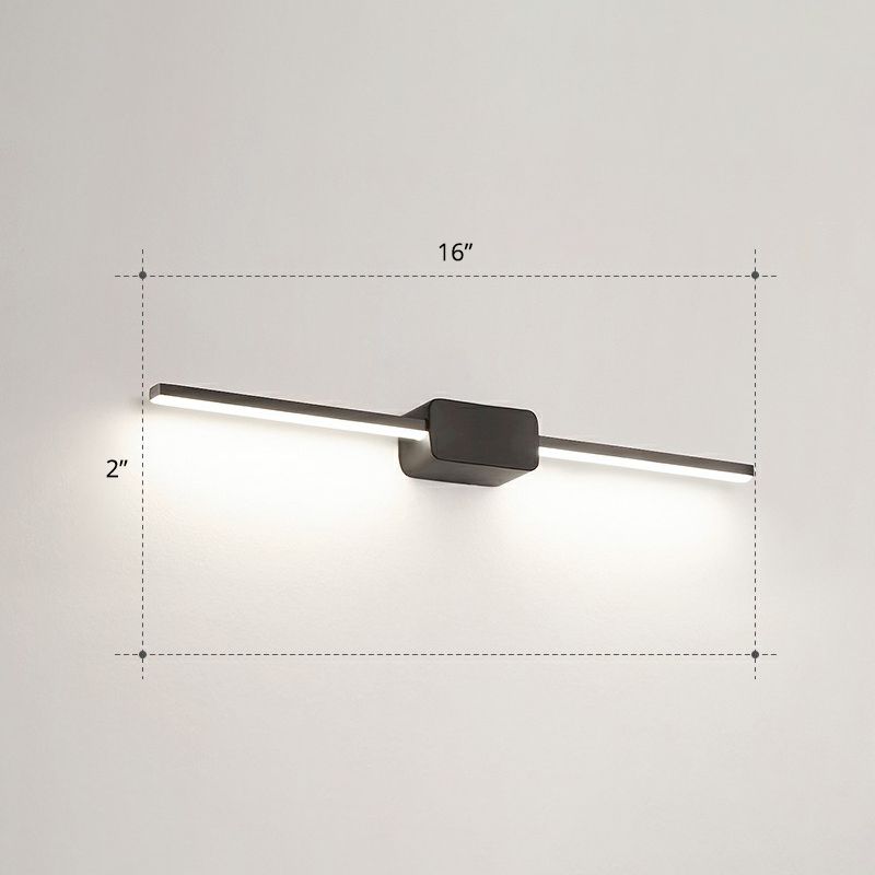 Stabförmige Badezimmer Waschtischwand Lampe Acryl minimalistische LED -Wandmontage Licht montiert