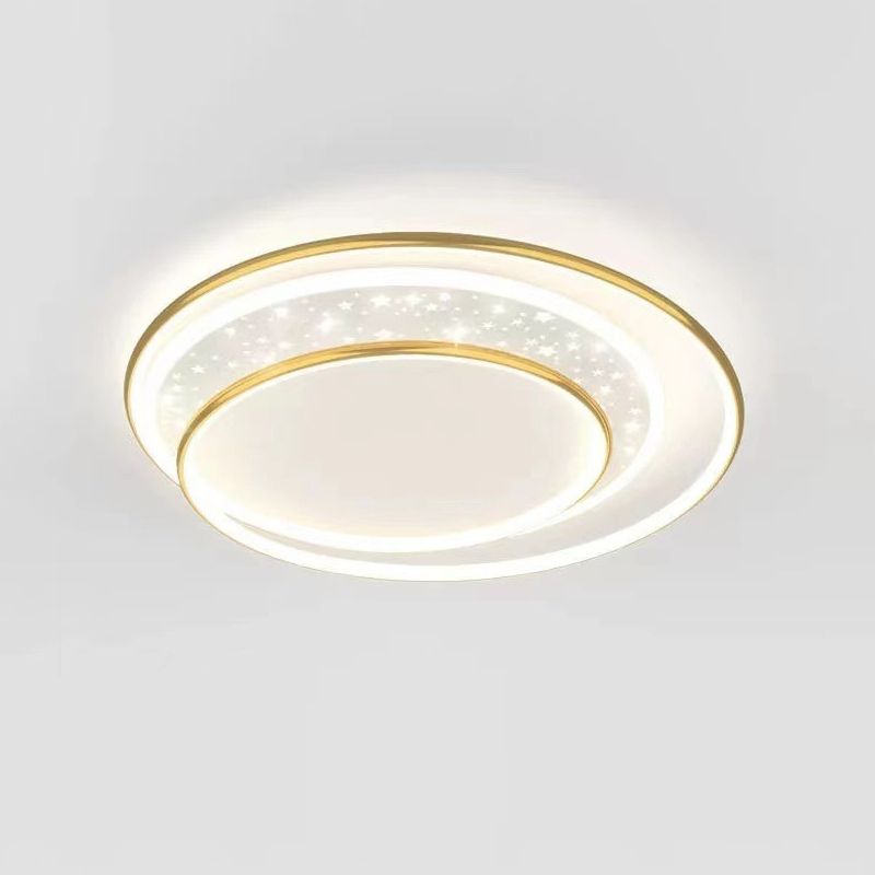 Modern Simple Metal Ceiling Light Circle Shape LED Ceiling Lamp for Living Room