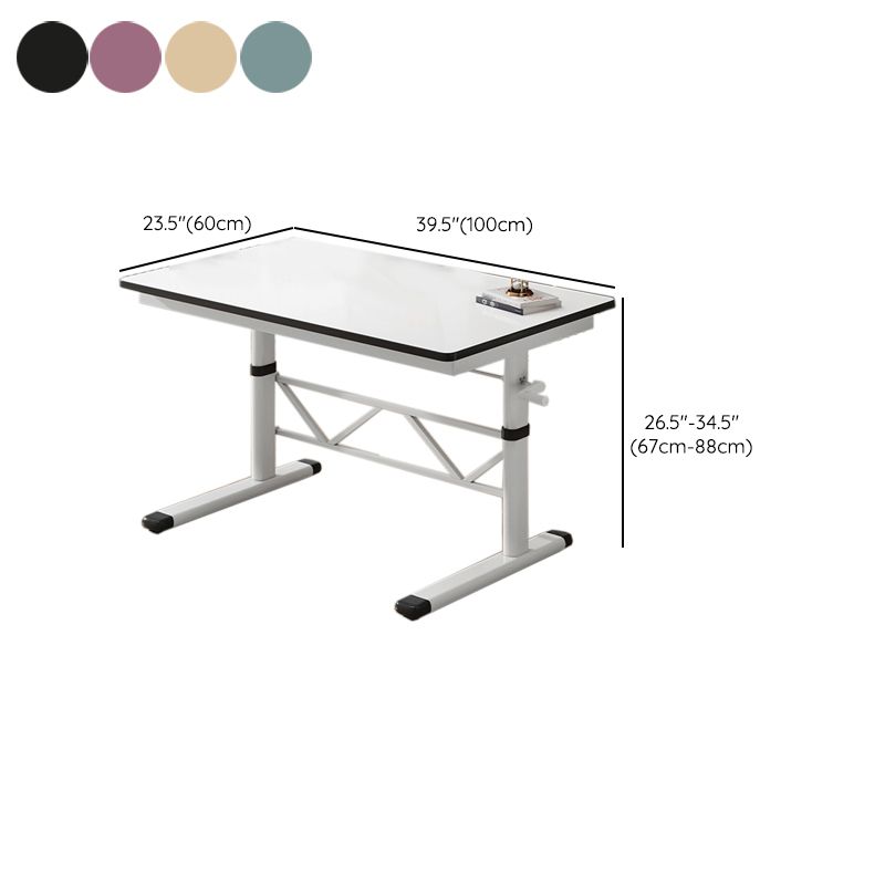 Modern Office Desk Manufactured Wood Adjustable Height Writing Desk