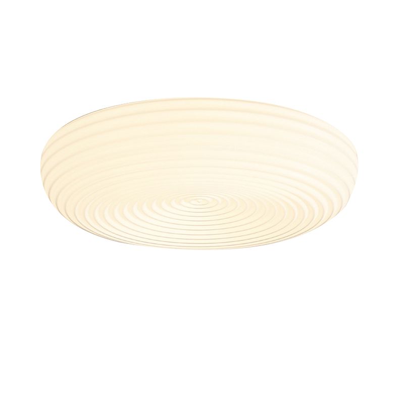 LED Contemporary Ceiling Light White Shaded Flush Mount Lighting for Room