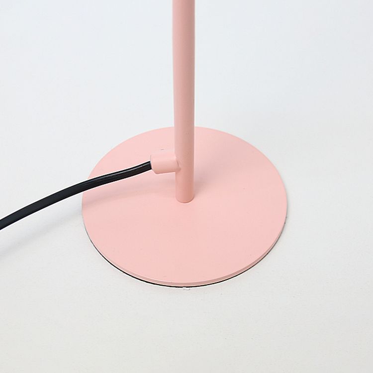 Lámpara de escritorio de escritorio para paraguas de Macaron Simple 1 cabezal de escritorio de metal para dormitorio infantil