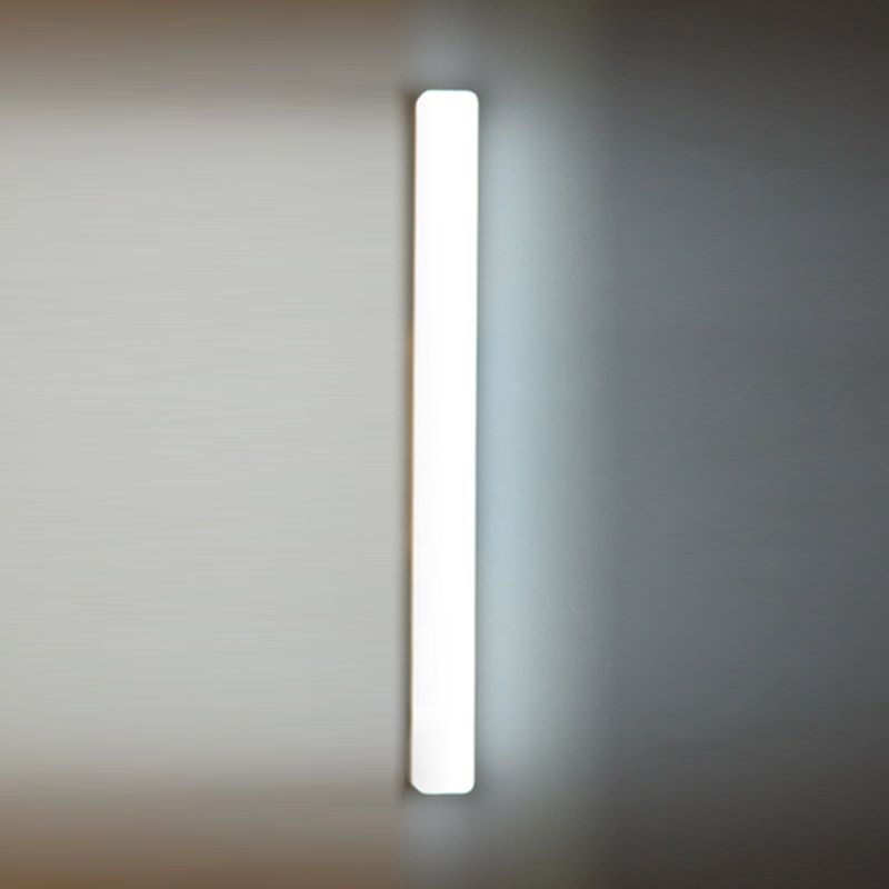 Modern Plastic Vanity Light Strip 1 Light Mirror Light in White for Bathroom