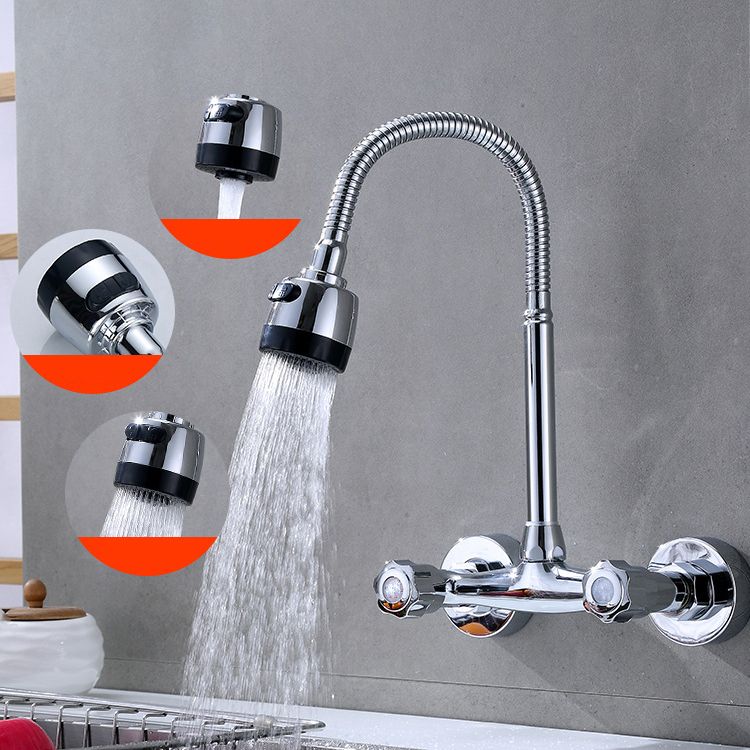 1-Handle 2-Holds Faucets with Water Dispenser Standard Kitchen Faucets