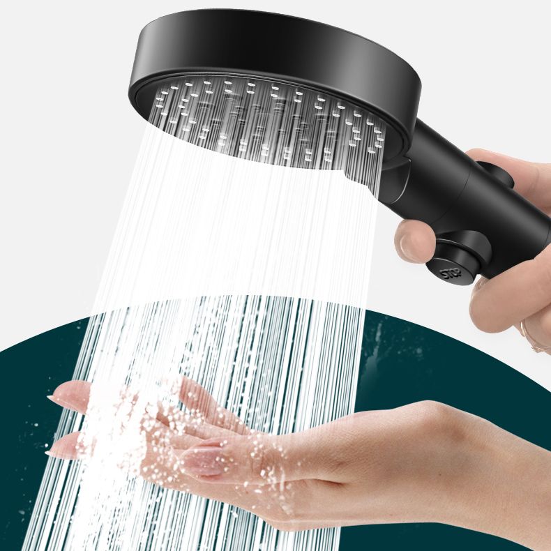 Modern Handheld Supercharged Shower Head Round Turbo Spray Head