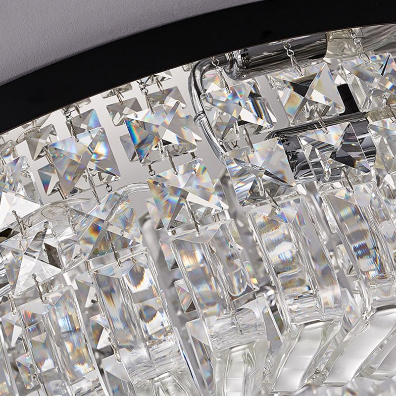 Modern Crystal Ceiling Light Creative Flush Mount Light Fixture for Bedroom