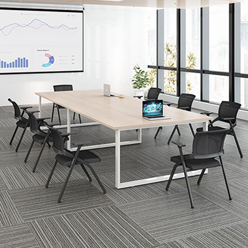 Modern Steel Conference Chair Mesh Chair with Armrest Desk Chair