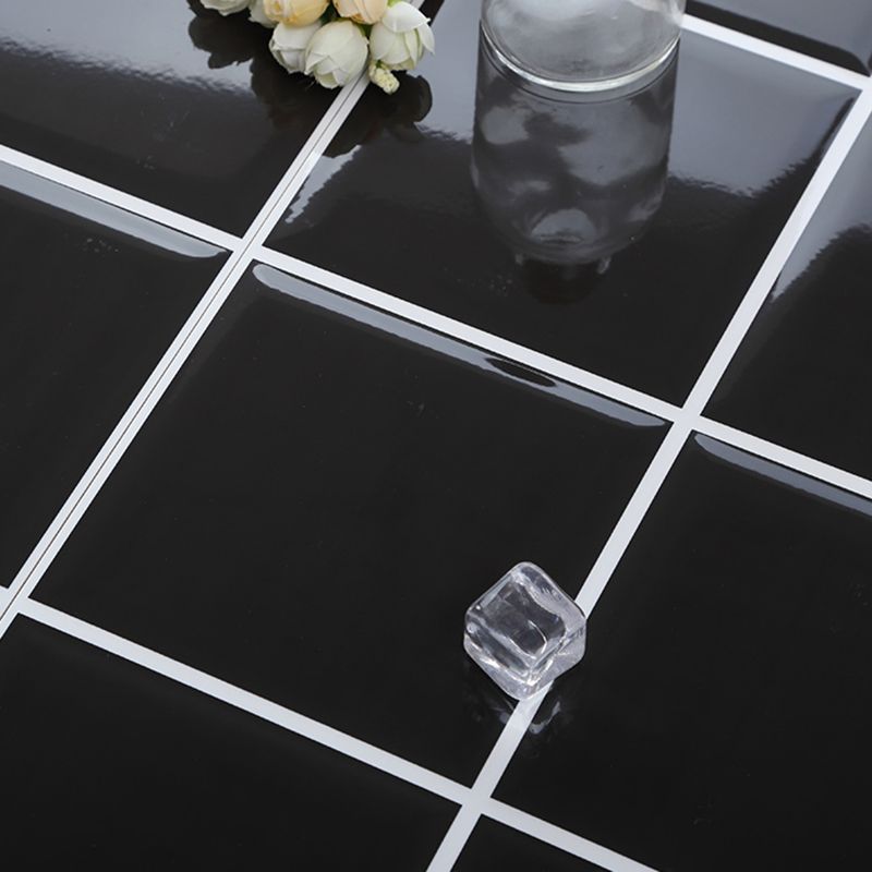 Rectangular Ceramic Matte Singular Tile Plaid Pattern Bathroom Floor