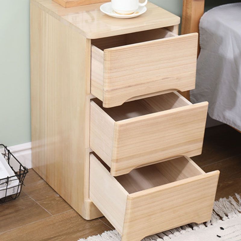 Contemporary Vertical Wood Dresser Bedroom Lingerie Chest Dresser with 3 Drawers