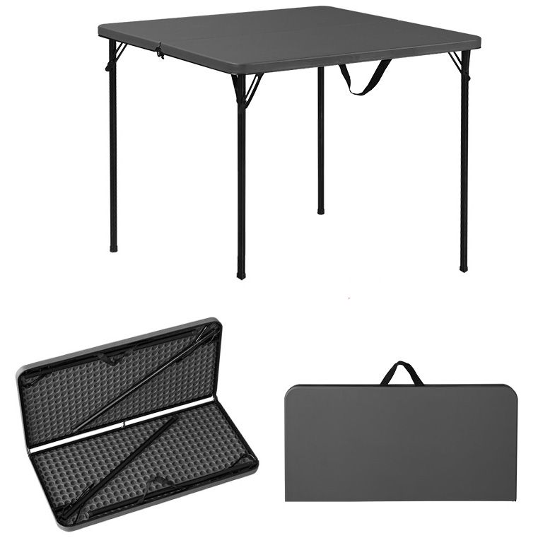 Contemporary Square Dining Table Plastic  Folding Catio Table