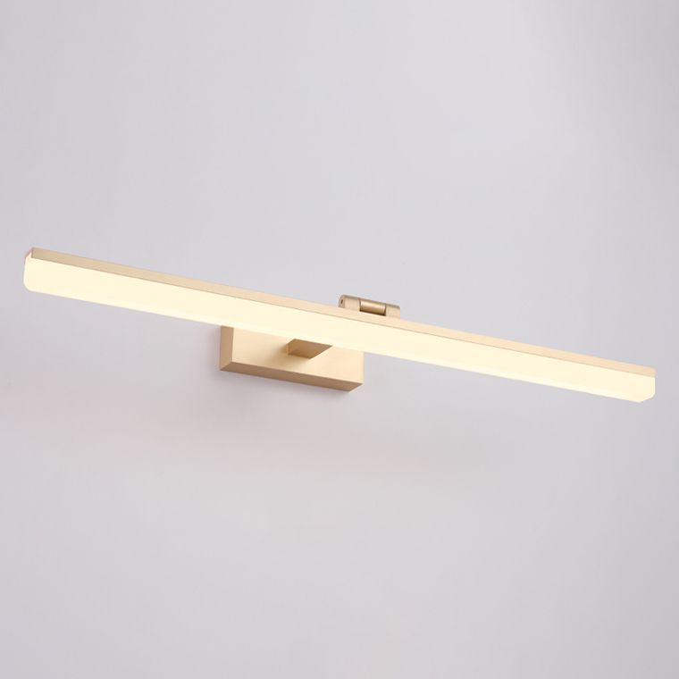 Apliques de luz de pared LED de espejo contemporáneo con sombra acrílica para el baño