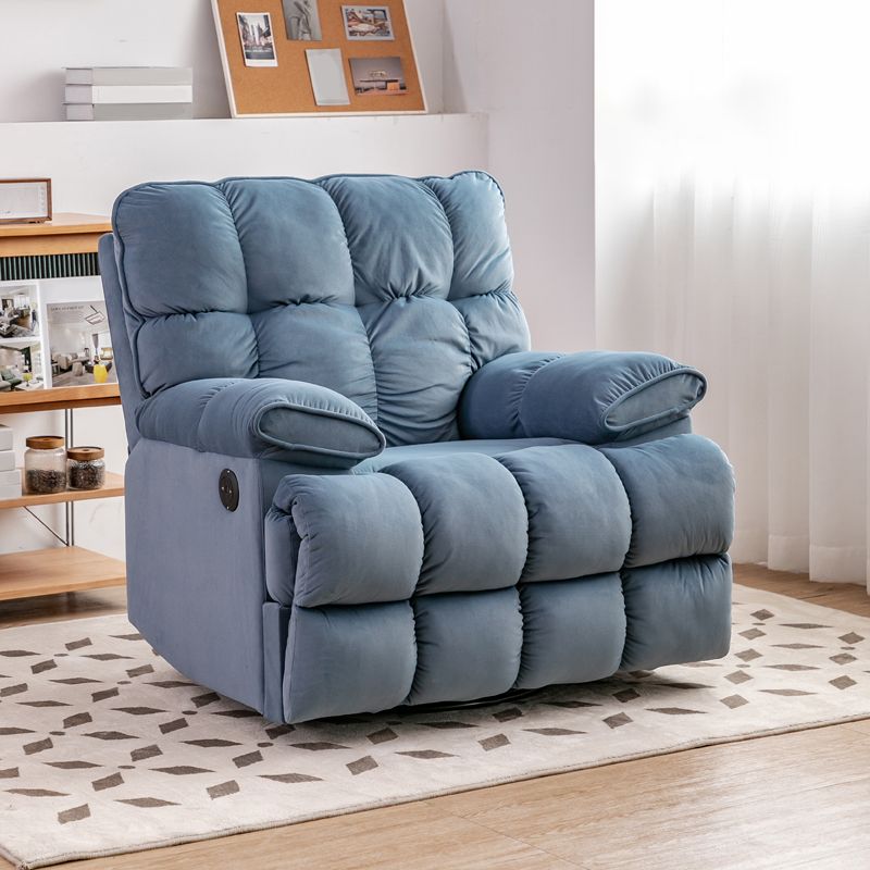 Scandinavian Fabric Standard Recliner Tufted Back Recliner Chair