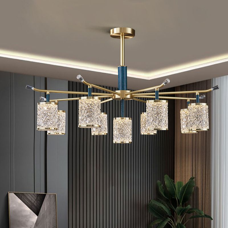 Metal and Acrylic Ceiling Chandelier Simple Contemporary Hanging Lamp for Sitting Room