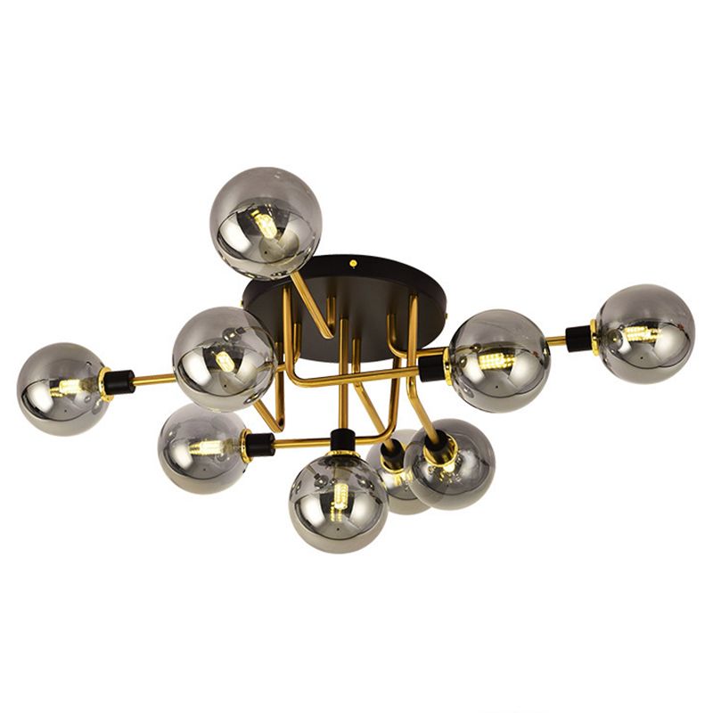 Bubble Semiflush Mount Lighting Contemporary Glass Soffitto Light Fixtures per Bedroom