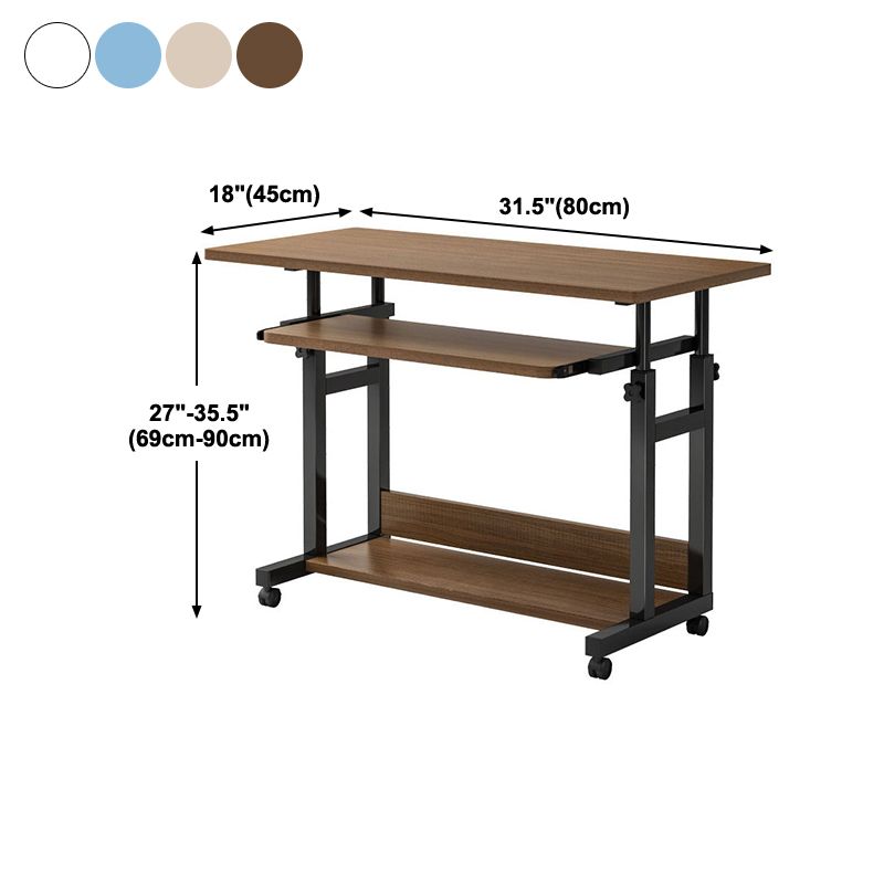 Manufactured Wood Rectangular Writing Desk Adjustable Desk,31.5"L x 17.7"W