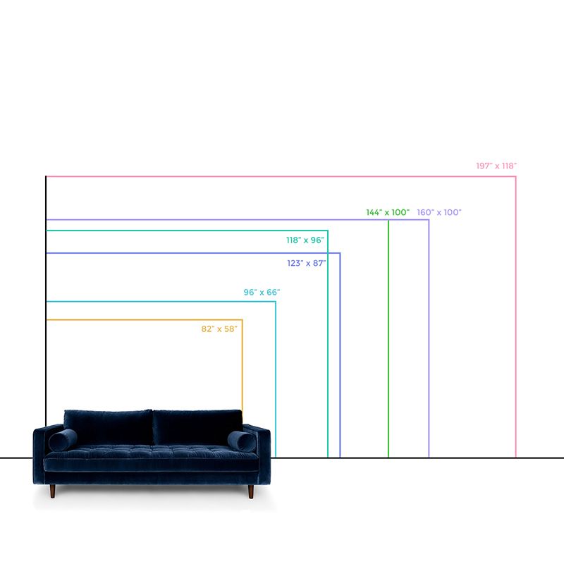 Giant Apple Wall Covering Murals for Living Room, Grey-Blue, Personalized Size Available