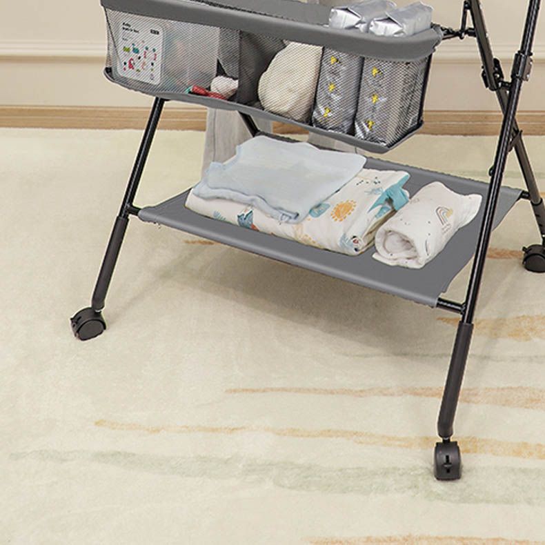 Folding Baby Changing Table with Pad Flat Top Changing Table