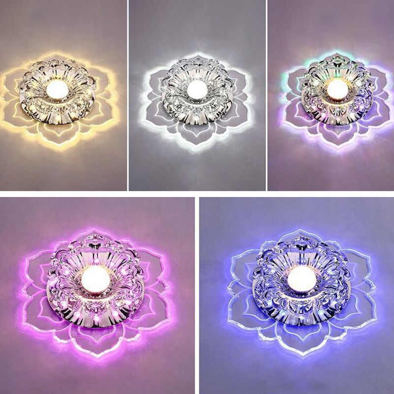 Blossom shade cristal encastré style moderne transparent LED encastré lustre