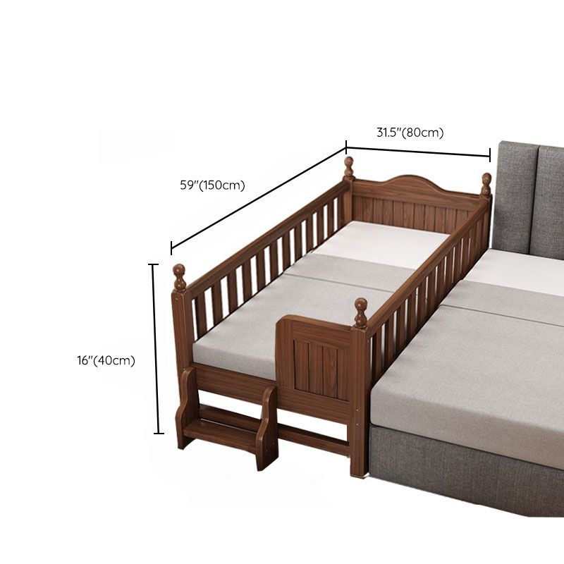 Brown Traditional Nursery Bed No Changing Table Included Wood Day Bed