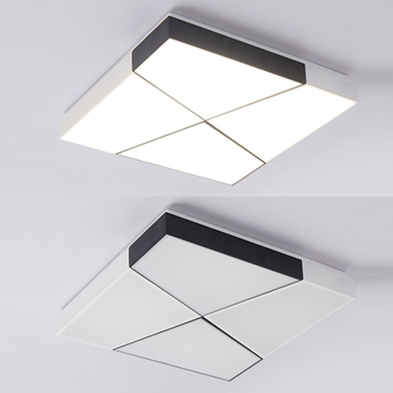 Modern Geometric LED Flushmount Ceiling Light Fixtures for Living Room