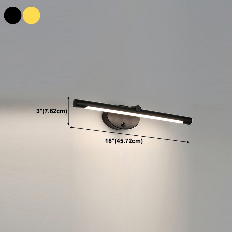 Metal Wall Lighting Fixture Simple LED Wall Mount Light Fixture for Bathroom