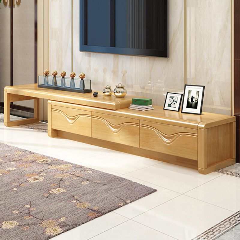 Traditional TV Console Enclosed Storage TV Stand Console with Drawers