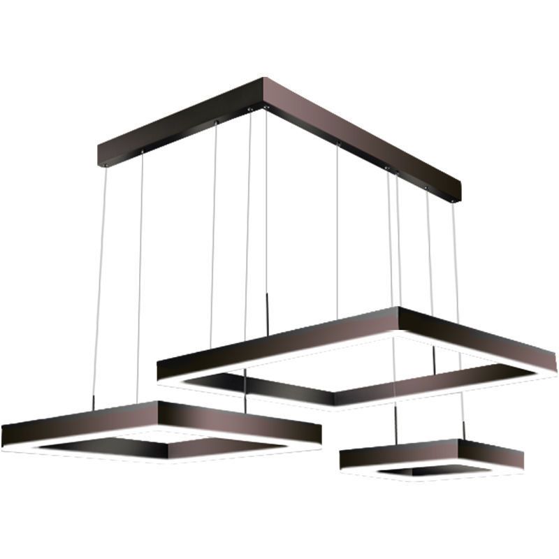 Modern Minimalist Style Squared Ceiling Pendant Light Acrylic Pendant Lights for Living Room