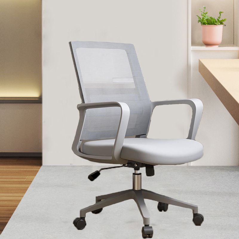 Modern Slide Chair Tilt Mechanism No Distressing Ergonomic Chair with Wheels