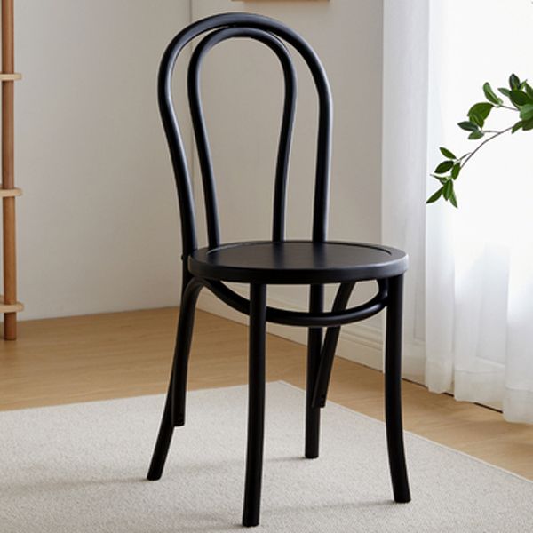 Glam Style Side Chair Solid Wood Home Windsor Back Dining Chair