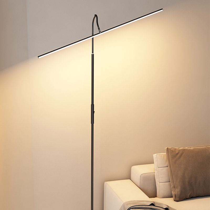 Modern Style Strip a forma di illuminazione da pavimento in metallo 1 Lampada leggera per il ristorante