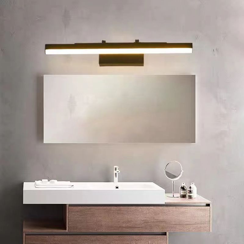 Iluminación de pared de forma lineal lámpara de apliques de metal de estilo moderno 1 para baño