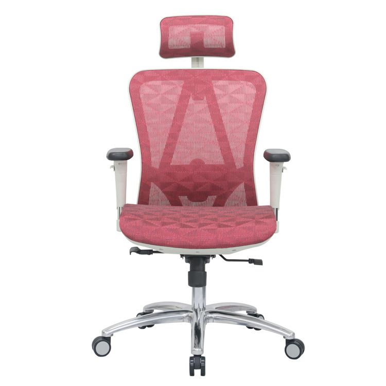 Contemporary Arm Chair Adjustable Arms Tilt Mechanism Pillow Included Office Chair