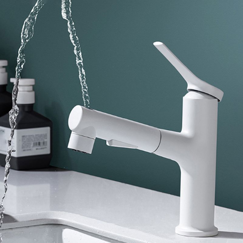 Circular Single Handle Bathroom Faucet Single Hole Vessel Sink Faucet with Swivel