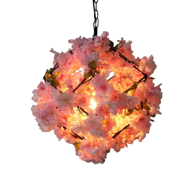 Cherry Blossom Restaurant Anhänger Beleuchtung Industrial Metal 1 Hangschwarzes Hang Deckenlicht, 19,5 "/23,5" Dia