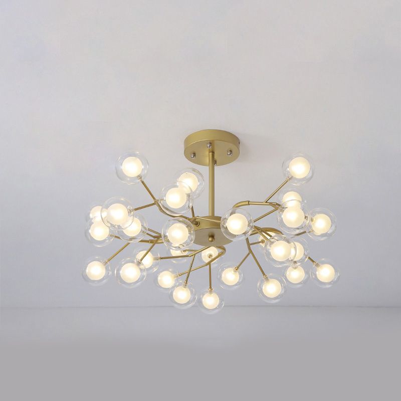 Chandelier de lustre en métal moderne en forme de branche LED ARRIMME LEMPORT