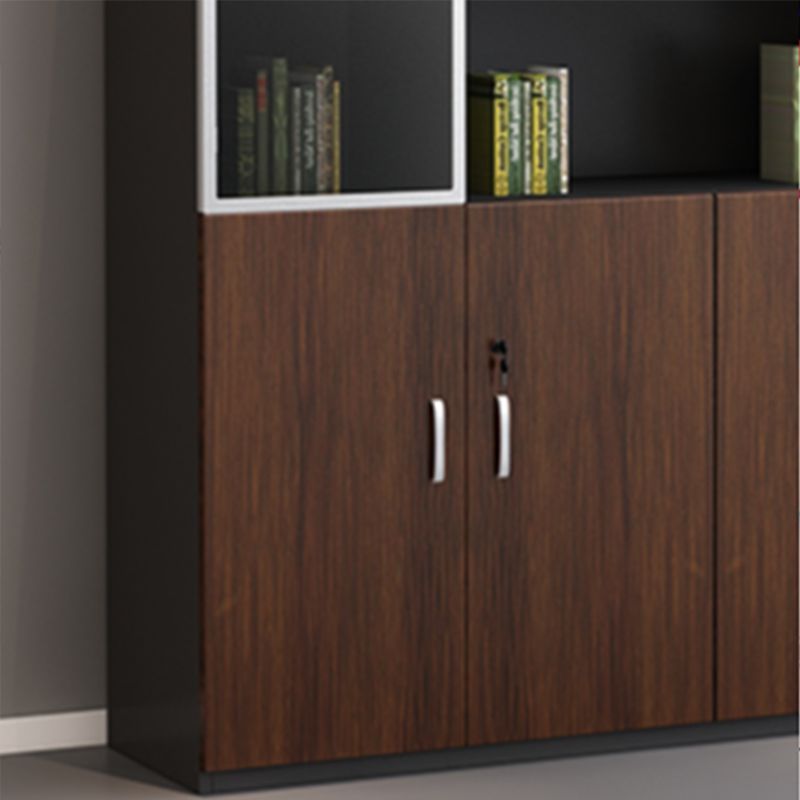 Vertical Contemporary File Cabinet Wooden Frame Filing Cabinet