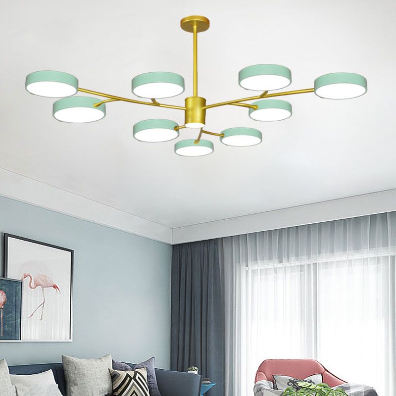 Contemporary Style Geometry Shape Pendant Chandeliers Metal Chandelier Lighting