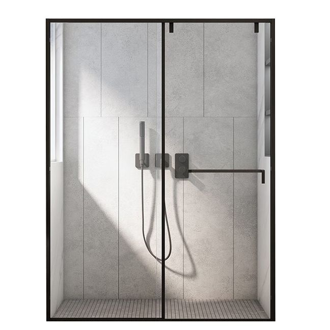 One-line Single-moving Shower Screen, Semi-frameless and Extremely Narrow Side Shower Door