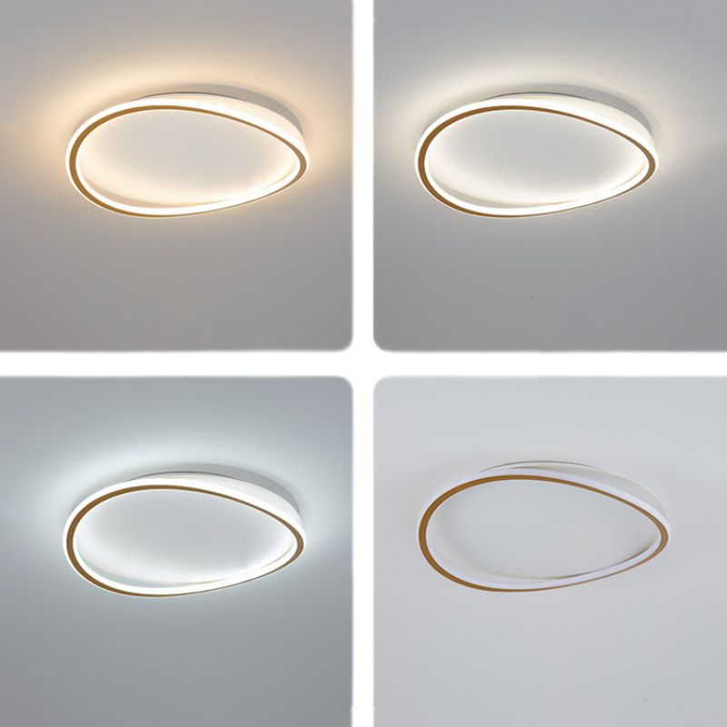 Gold Modernist Flush Mounted Ceiling Lights LED Flush Mount Lighting for Living Room