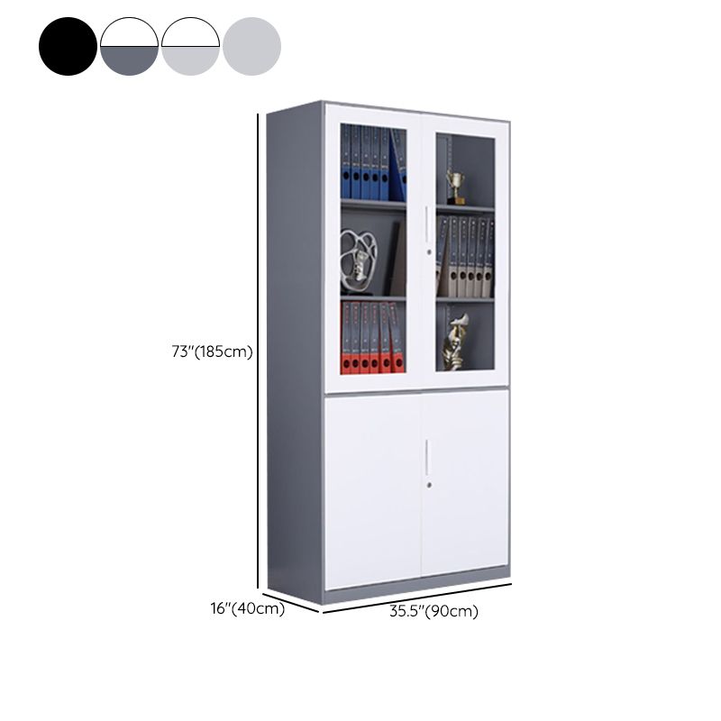 Classical Vertical File Cabinet Metal Filing Cabinet with Storage Shelves