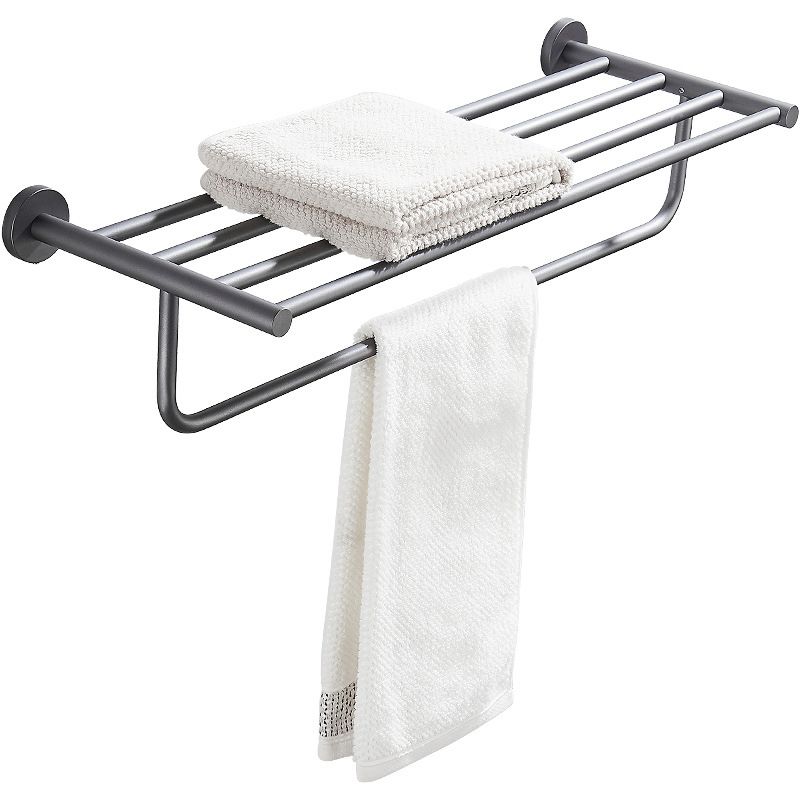 Traditional Gray Brass Bath Hardware Set Towel Bar Bathroom Hardware Set